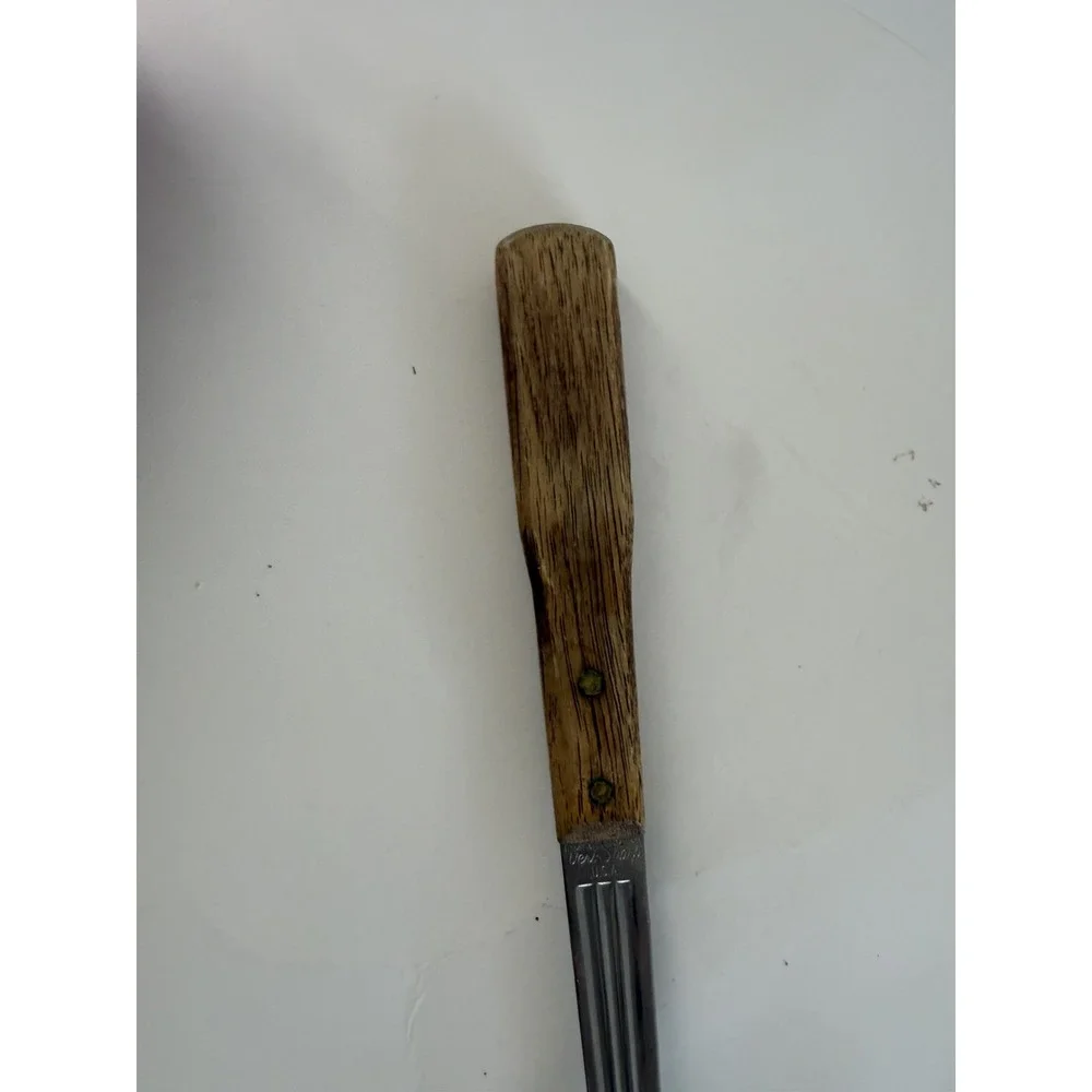 Imperial Home Veri Sharp Meat Carving Serving Fork Wood Handle USA Vintage